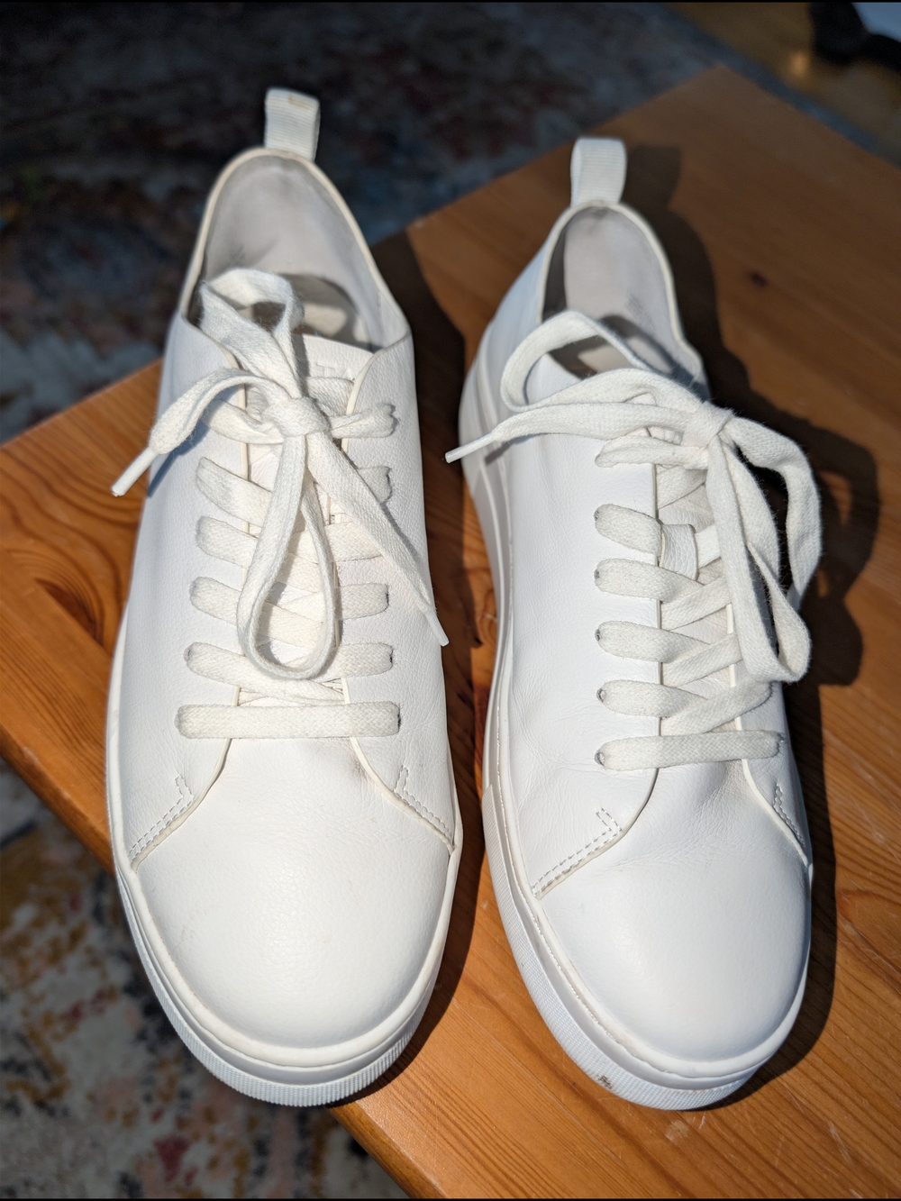 Classic White Platform Sneakers - Women